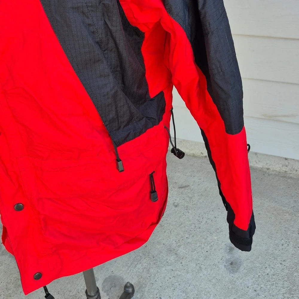THE NORTH FACE Red Black Summit Shell Gore-Tex XCR Small Mens‎ Hooded Jacket VTG